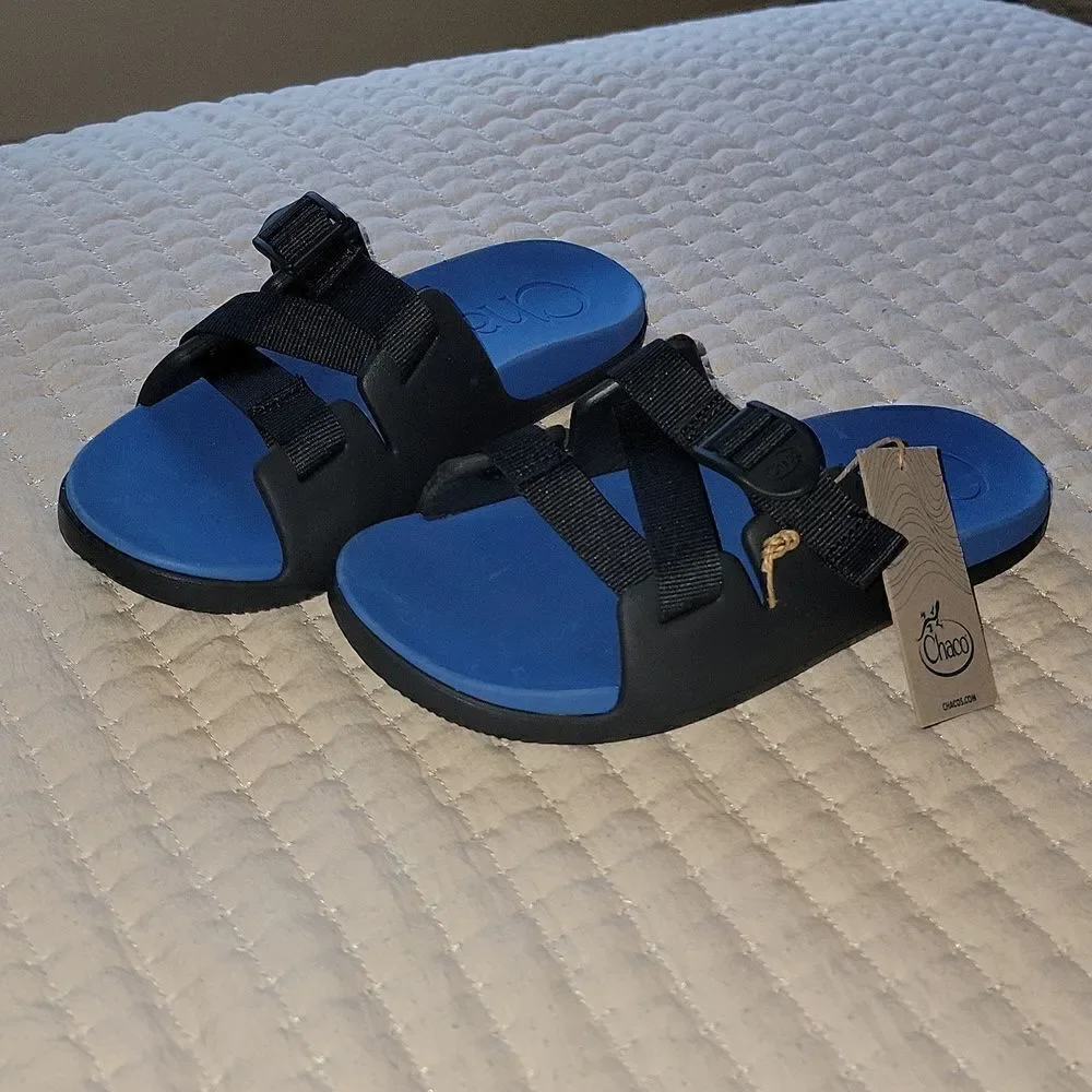 NWT Chaco K's Chillos Youth Active Blue Adjustable Strap Sandals Size 5